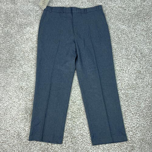 Vintage Levis Pants Mens 38x29 Blue Action Slacks Dress Microfiber Business