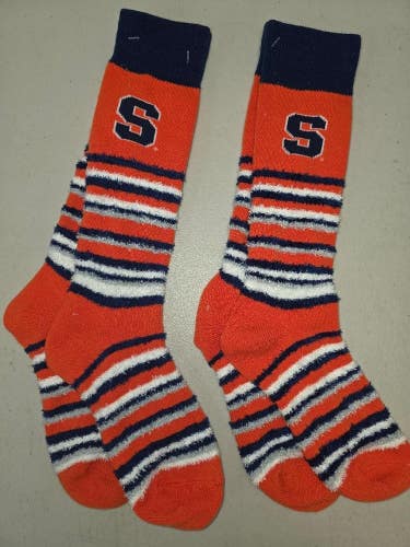 ST1 NCAA SYRACUSE ORANGE Crew Socks Lot of 2 Pair OSFM ONE SIZE FITS MOST New