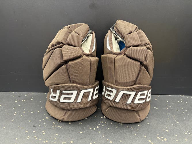 Brand-New Bauer Vapor Elite Custom Senior Hockey Gloves (1068753)(BRN/WHT)