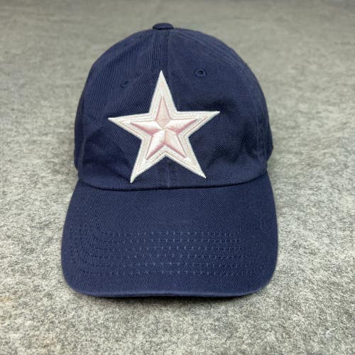 Dallas Cowboys Hat Cap Strap Back Womens Blue NFL Football Star Embroidery
