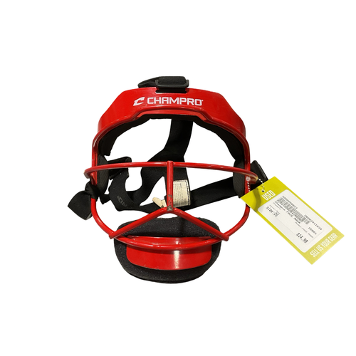 Used Champro FACE MASK BB/SB Fielders Mask Red One Size 11834-S000056623