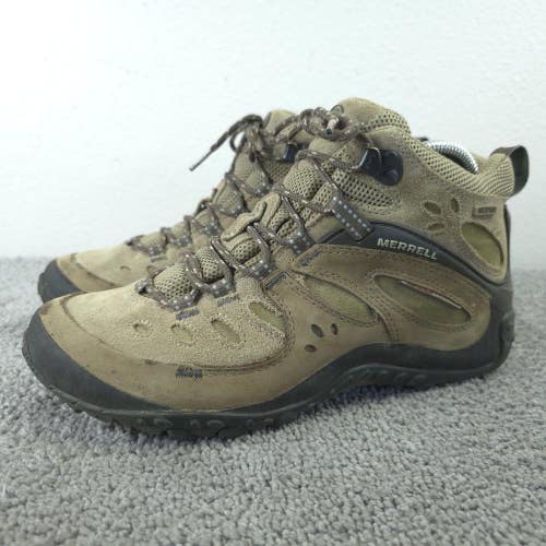 Merrell Chameleon Arc Mid Hiking Boots Womens 9 Brown J86946 Waterproof Vibram