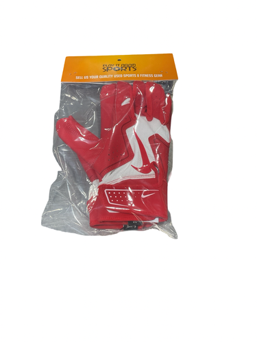 Used Nike BB/SB Batting Gloves Red MD 11834-S000056591