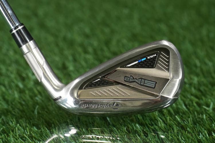 TaylorMade SIM2 Max 6 Iron KBS MAX MT R-85 Regular Flex + CP2 Wrap Jumbo Grip RH