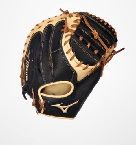 New SAMURAI 33IN RHT YOUTH BASEBALL CATCHER MITT BLACK/ALMOND 11834-MIZ313060RH