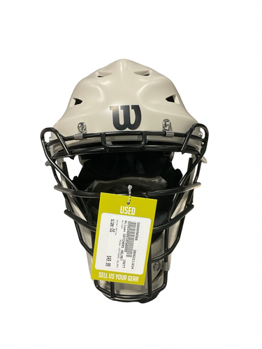 Used Wilson CATCHERS HELMET Catchers Helmet w/Mask White One Size 11834-S000056566