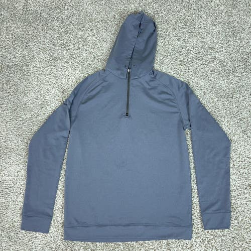 Swannies Hoodie Mens Medium Gray 1/4 Zip Lightweight Golf Stretch Pullover Sport