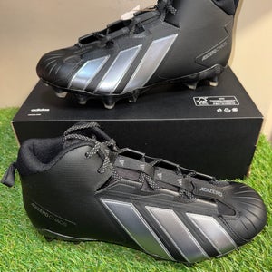 Men's 11 Adidas Adizero Chaos II SMU Black Lineman Football Cleats JQ1405 NEW