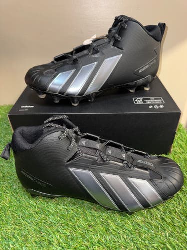 Men's 11 Adidas Adizero Chaos II SMU Black Lineman Football Cleats JQ1405 NEW