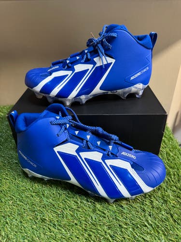 Men's 11.5 Adidas Adizero Chaos II SMU Blue Lineman Football Cleats JQ1406 NEW