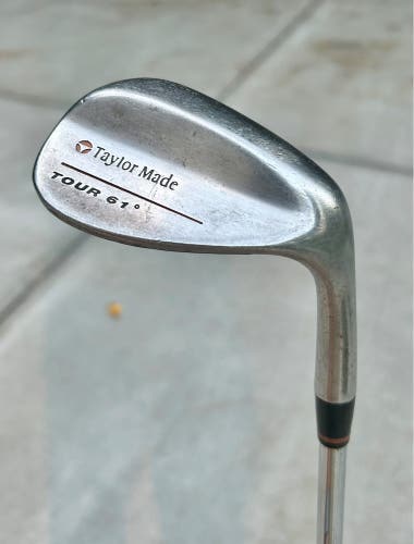 TaylorMade Tour 61° Lob Wedge Constant Friction Insert Stock Steel Shaft RH 35”