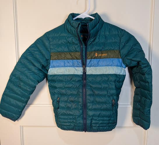 Cotopaxi Fuego Down Jacket Kids Size: XS Green Puffer Quilted Coat