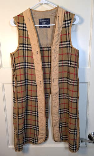 Vintage Burberrys Wool Liner Beige Nova Check Zip-In Trench Coat  NO SIZE