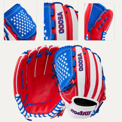 2026 Wilson B2 A2000 USA 250th Special Edition LHT Pitcher/Infield Baseball Glove 12" (New)