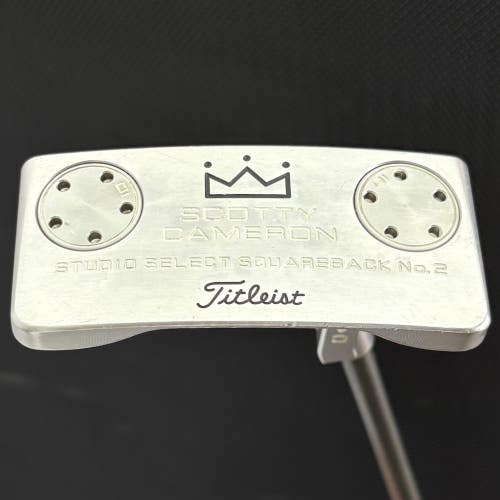 SCOTTY CAMERON STUDIO SELECT SQUAREBACK 2 PUTTER (35) + HEADCOVER
