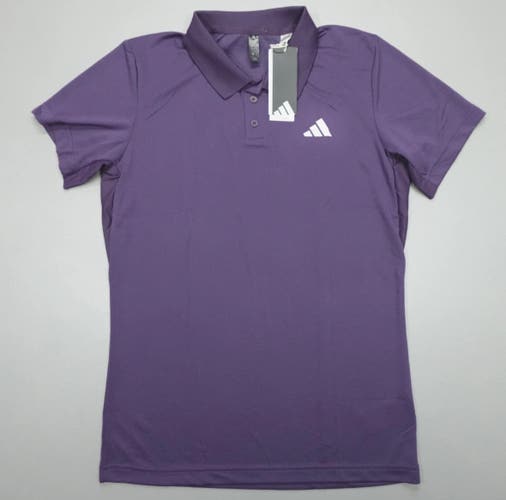 Purple Medium Men's Adidas Shirt (New) Adidas Men's Freelift Performance Tennis Polo Shirt JW9849