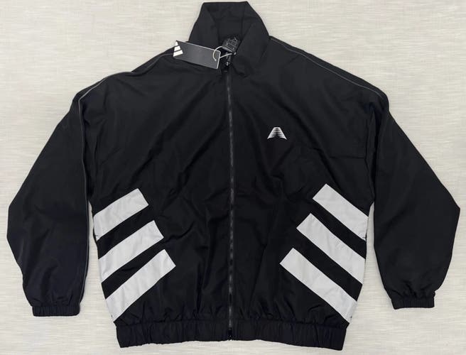 Black Adult Unisex Large Adidas Jacket (New) Adidas Adizero 3-Stripe Track Jacket KF3248