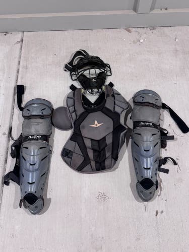 Black/Gray All Star System 7 Axis Catcher's Set (Used)