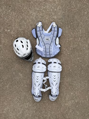 Youth Rawlings Catcher's Combo 13” Chest Protector 6 1/2” - 7” Helmet
