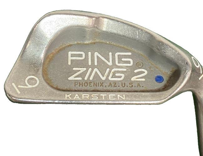 Ping Zing2 9 Iron Blue Dot 1 Up RH Men's JZ Stiff Steel 36.25" Good Midsize Grip