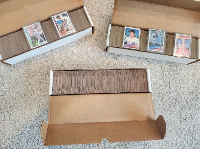 1984, 1985, 1986 Complete Topps Baseball Sets