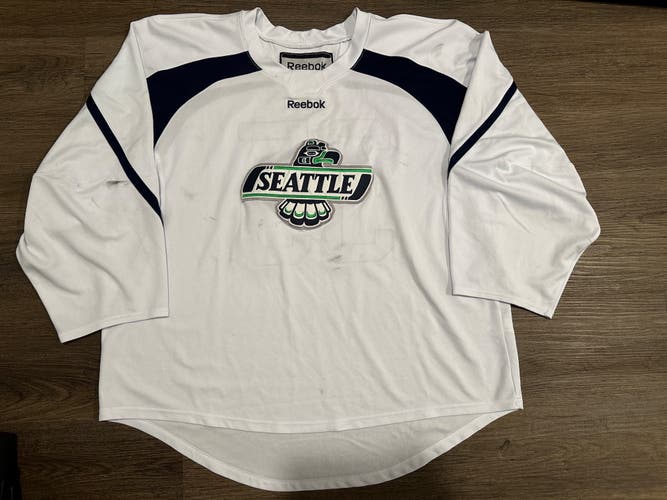 Seattle Thunderbirds Reebok Pro Stock Goalie Cut Hockey Jersey, #35