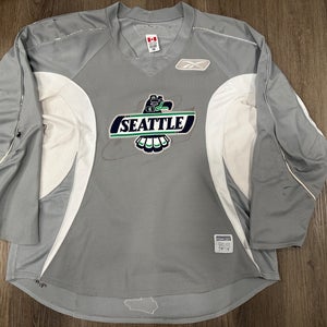Seattle Thunderbirds Reebok Pro Stock Practice Used Worn Hockey Jersey, Size 56