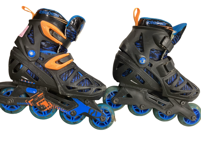 Used RollerDerby AERIO Senior Rec Fitness Skates Royal Blue Adjustable 11613-S000189151
