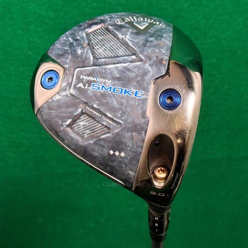 Callaway Paradym Ai Smoke Triple Diamond 9 Driver HZRDUS Smoke 6.5 TX ExStiff