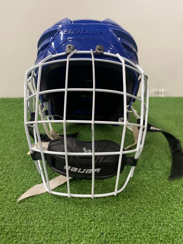 Blue Large Bauer Re-Akt 155 Helmet (Used)