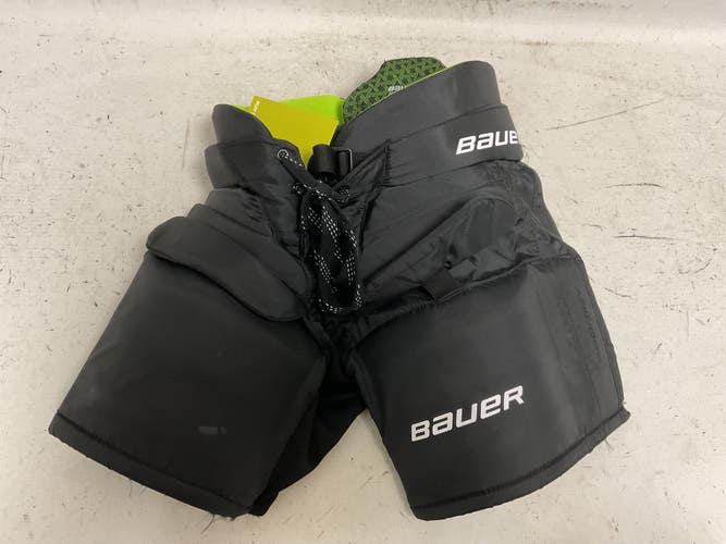 Used Bauer PRODIGY Youth Goalie Pant Black And Neon Green L/XL 11855-S000209152