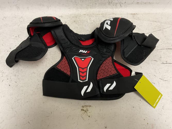 Used Phx PHX SHOULDER PADS Youth Shoulder Pads Black And Red MD 11855-S000209102