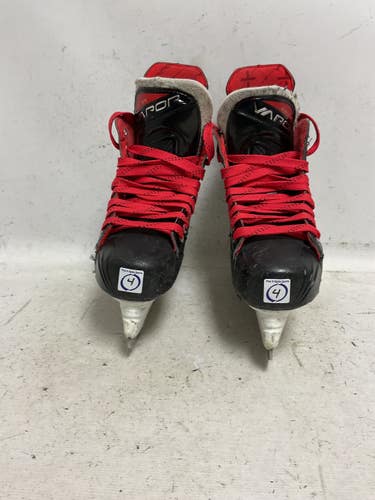 Used Bauer VAPOR X3.7 Intermediate Hockey Skate White/Black/Red Intermediate 4.0 11855-S000209090
