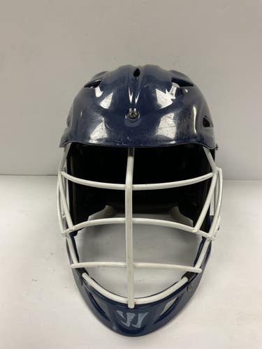 Used Warrior EXO Lacrosse Helmet Navy Blue S/M 11855-S000209085