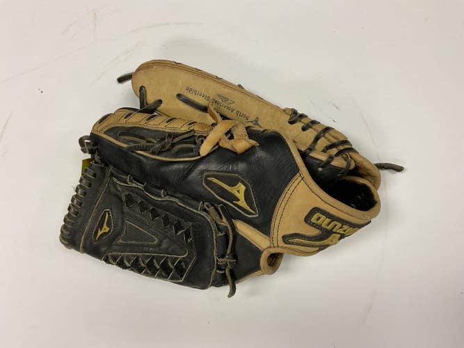 Used Mizuno GCP 10XX BB/SB Glove RH Throw Black And Natural 12" 11855-S000209078