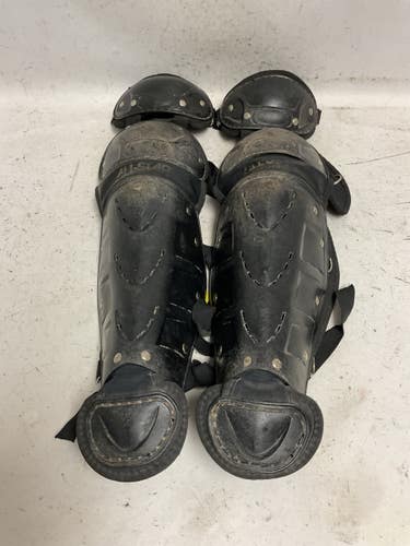 Used All Star LG912PS Catchers Leg Guards Black Intermed 11855-S000209000