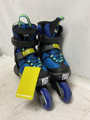 Used K2 RAIDER 11-2 Junior Rec Fitness Skates Royal Blue Adjustable 11855-S000208887