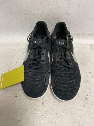 Used Nike DC8466-010 Soccer Indoor Shoes Black And Grey Senior 8 11855-S000208881