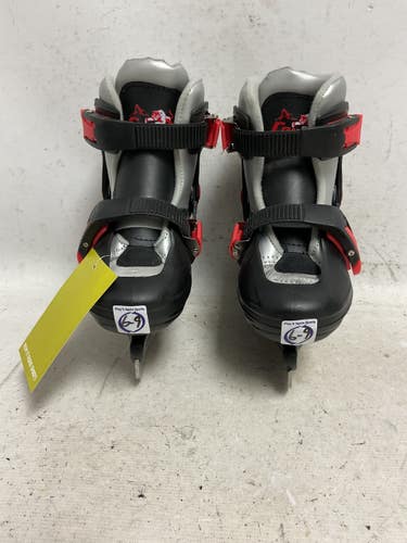Used American Athletic COUGAR Boys Softboot Skate Black And Red Adjustable 11855-S000208869