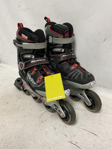 Used Rollerblade SPARK 84 Senior Rec Fitness Skates Black Senior 7 11855-S000208789