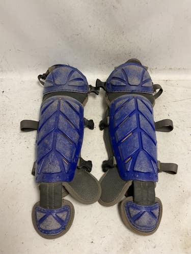 Used Marucci CATCHER SHIN GUARDS Catchers Leg Guards Royal Blue Adult 11855-S000208759