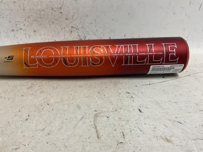 Used Louisville Slugger SLSPB5-23 BB/SB USSSA 2 5/8 Bat Orange 32" 11855-S000208719