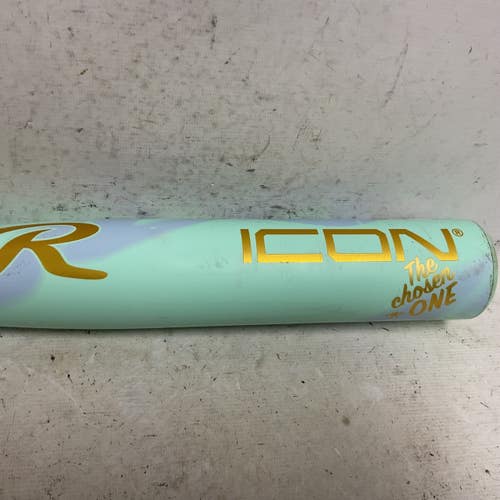 Used Rawlings Icon RUS610NE10 USA 2 5/8 Baseball Bat Turquoise 31" 11855-S000209288