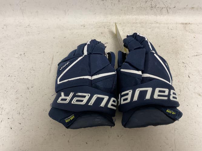 Used Bauer VAPOR X HYPERLITE Senior Gloves Navy Blue 12" 11855-S000208647
