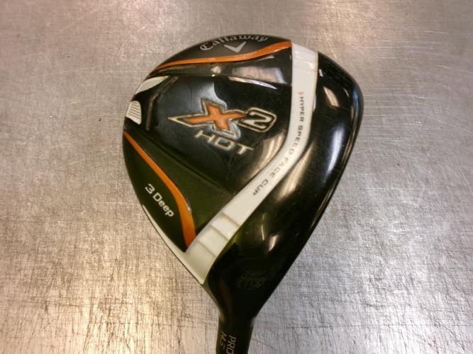 Used Callaway X2 HOT Mens Fairway Wood RH 3 Wood 11339-S000206470