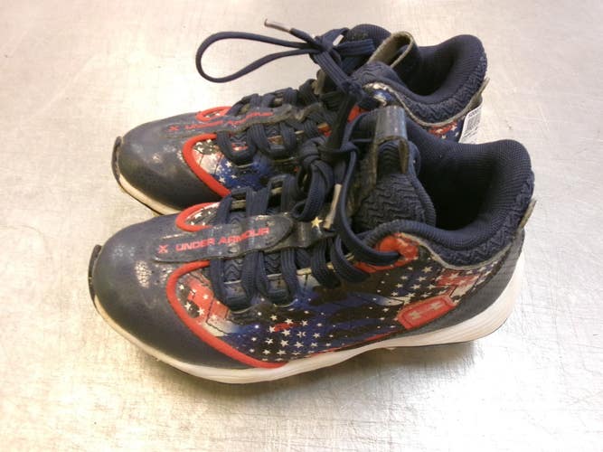 Used Under Armour ALL AMERICA BB/SB Cleats Navy Blue Youth 12.0 11339-S000206441