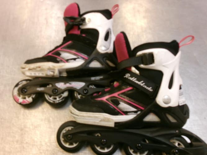 Used Rollerblade ADJUSTABLE 5-8 Senior Rec Fitness Skates Pink Adjustable 11339-S000206393