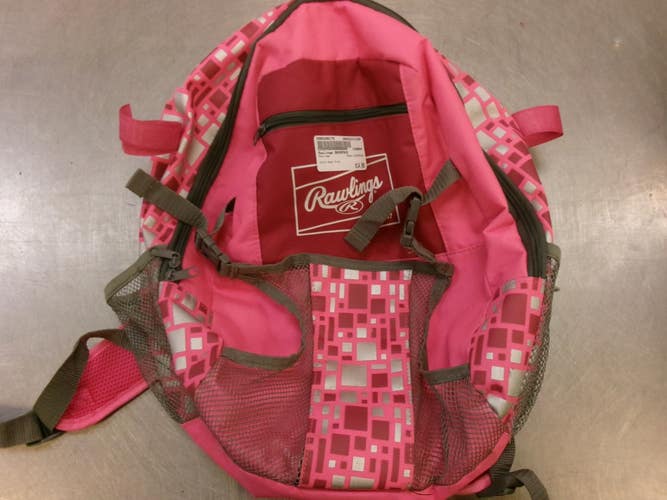Used Rawlings BACKPACK BB/SB Player Backpack Neon Pink 11339-S000206379