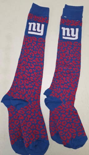 ST37 Mens NFL NEW YORK GIANTS Crew Socks Lot of 2 Pair MEDIUM 5-10 New