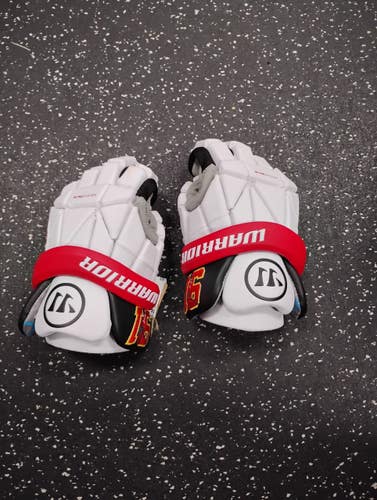 Used Warrior EVO Lacrosse Gloves Mens White SM 11849-S000043734